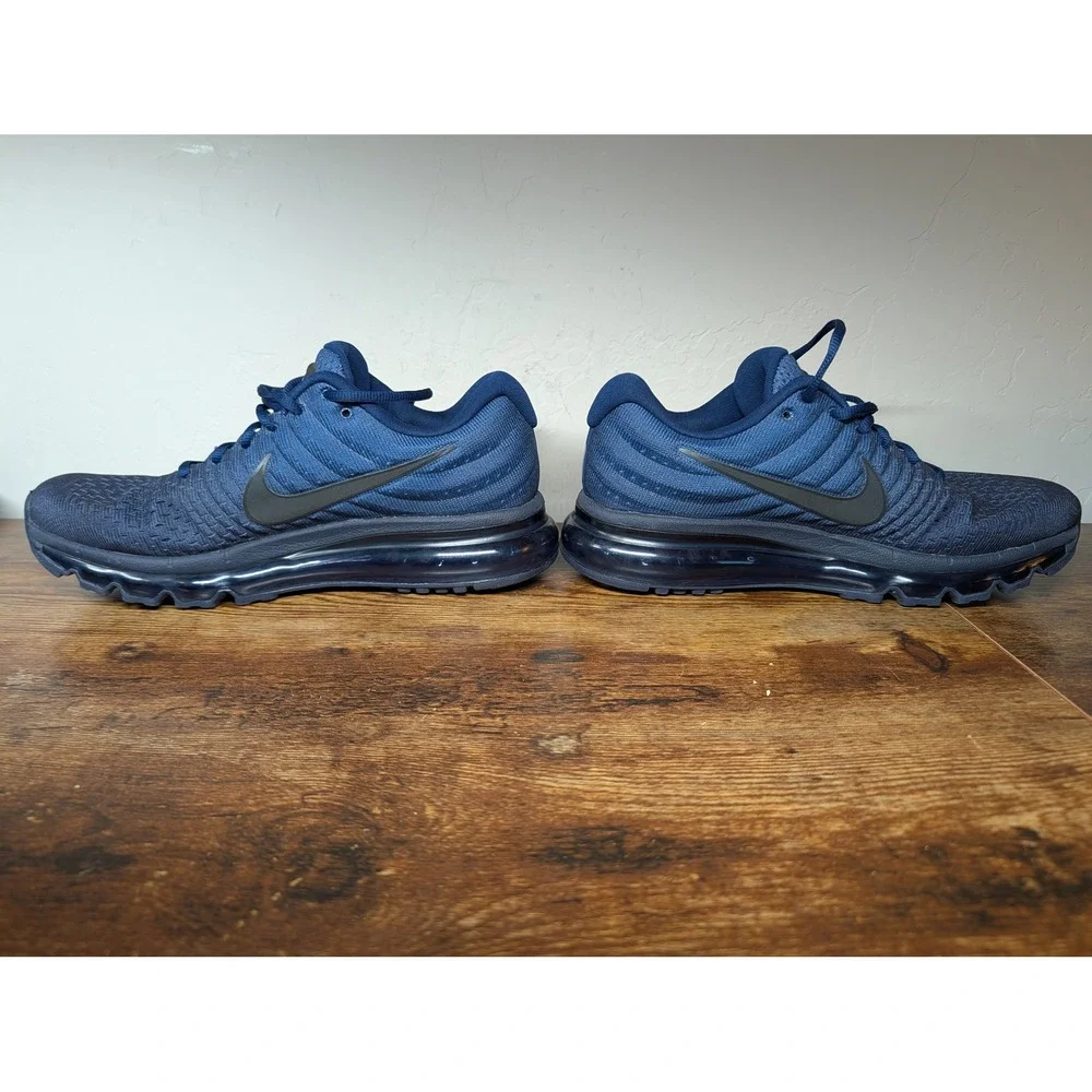 Nike Air Max 2017 Mens Navy Blue Running Shoes Size 8